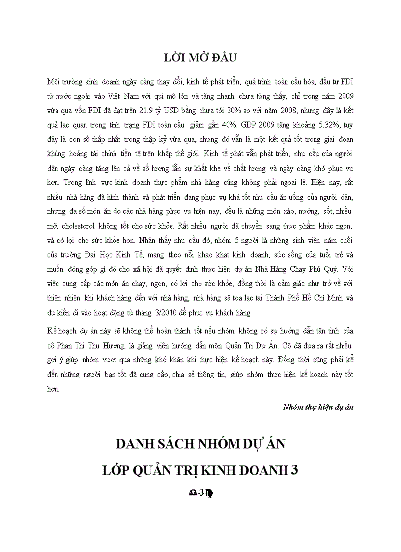 image for page Dự án nhà hàng chay phú quý