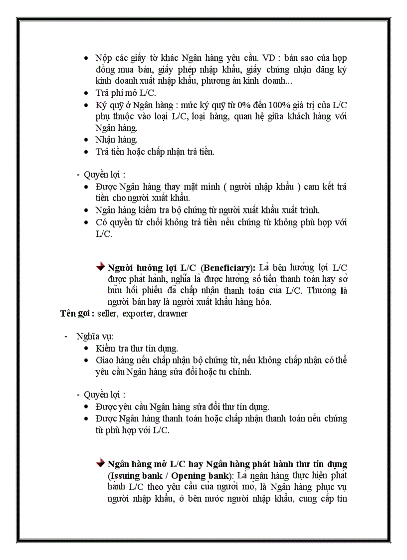 image for page Nội dung và quy trình thanh toán tín dụng chứng từ