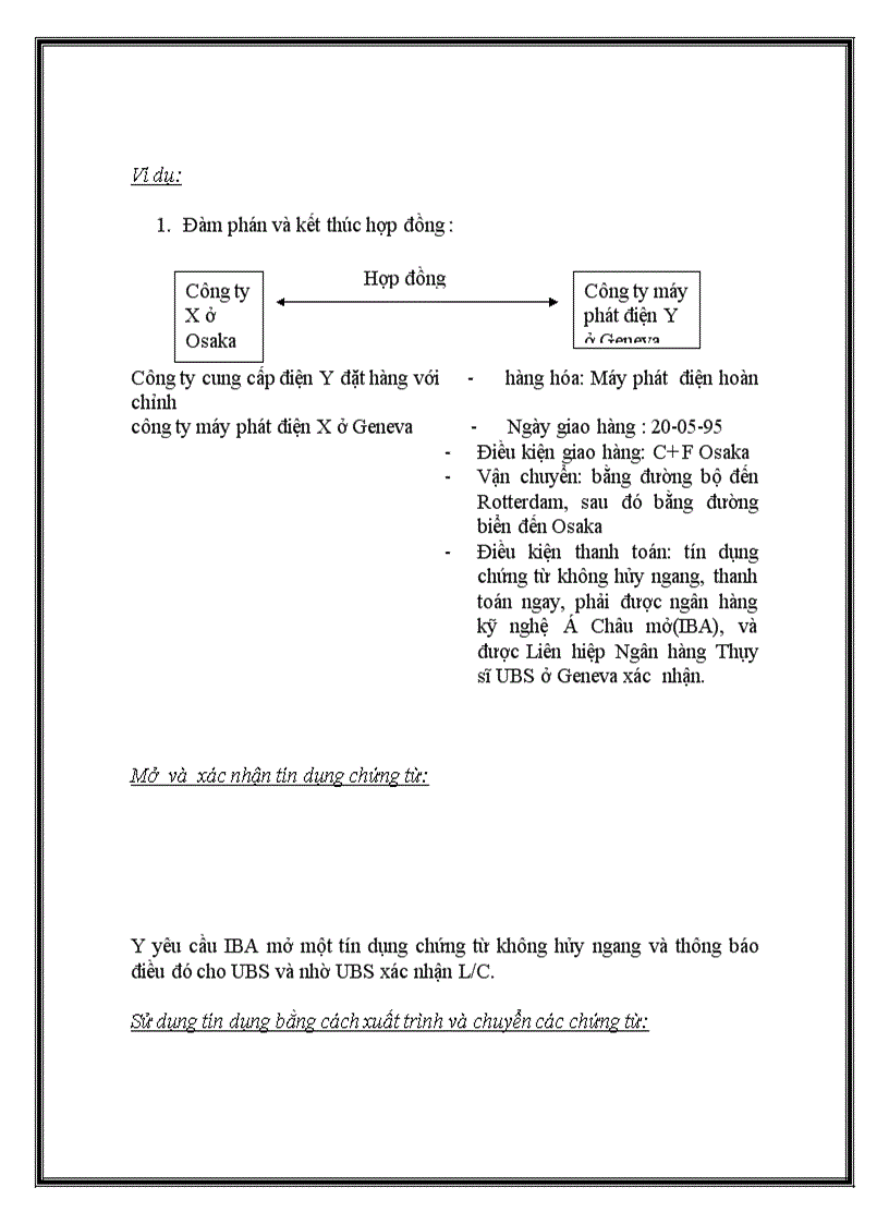 image for page Nội dung và quy trình thanh toán tín dụng chứng từ