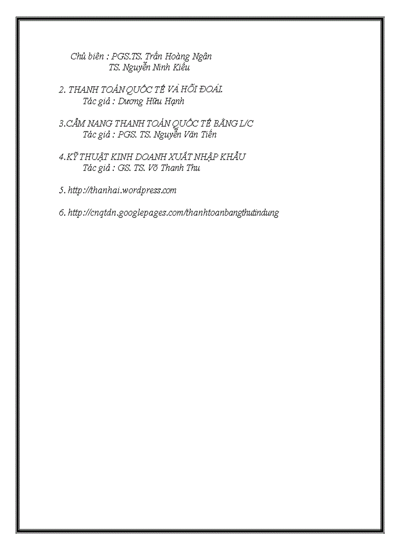 image for page Nội dung và quy trình thanh toán tín dụng chứng từ