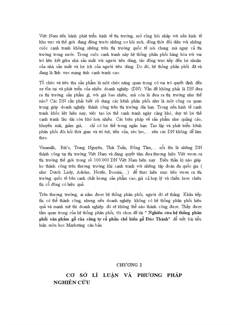 image for page Nghiên cứu hệ thống phân phối sản phẩm gỗ của công ty cổ phần chế biến gỗ đức thành