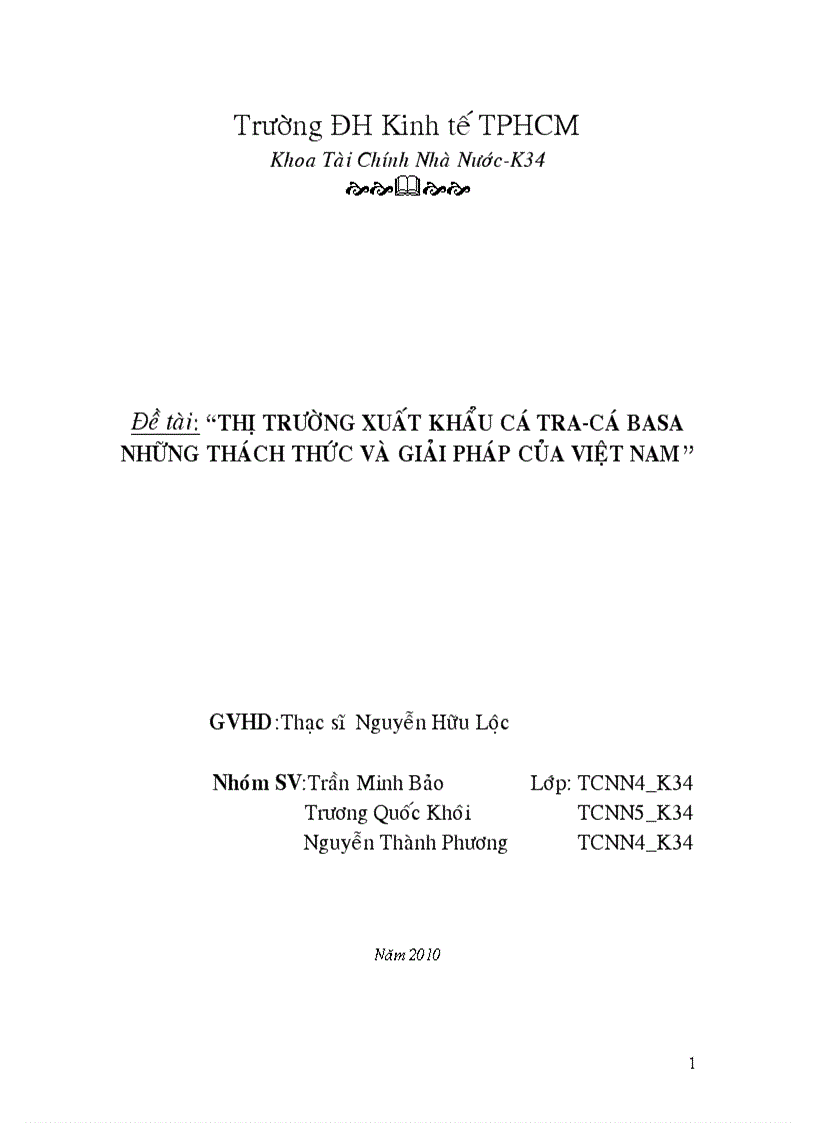 image for page Thực trạng xuất khẩu cá Basa những thách thức và giải pháp ở Việt Nam