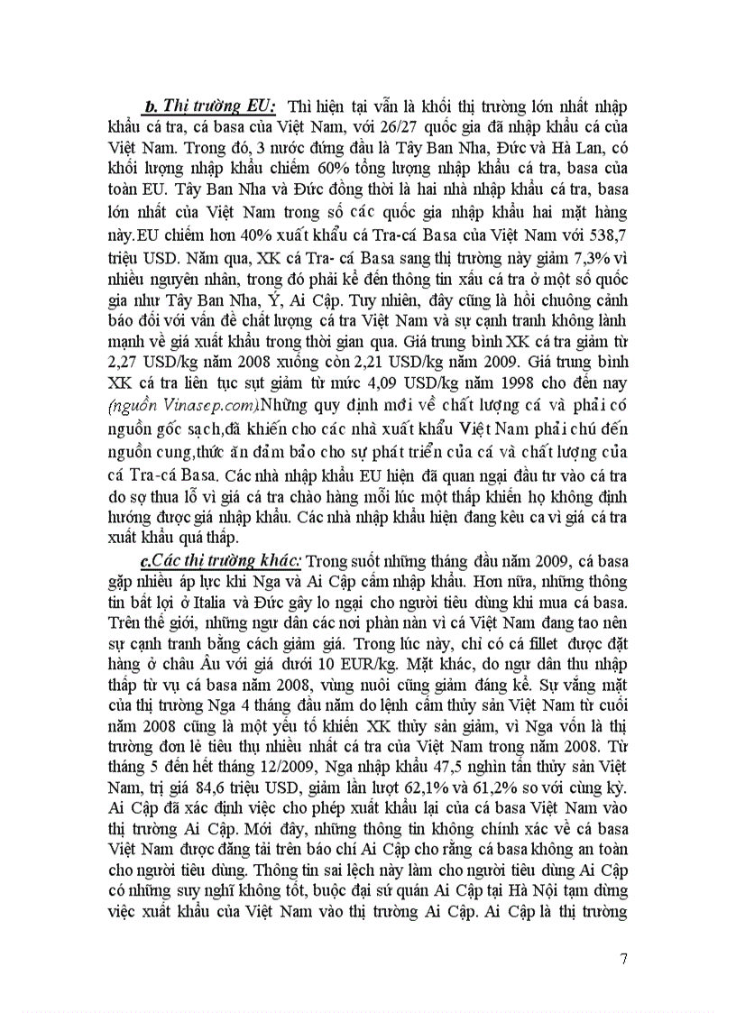 image for page Thực trạng xuất khẩu cá Basa những thách thức và giải pháp ở Việt Nam