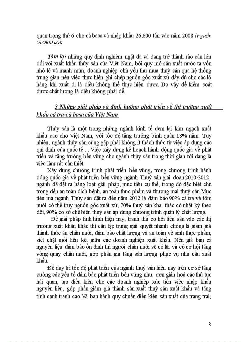 image for page Thực trạng xuất khẩu cá Basa những thách thức và giải pháp ở Việt Nam