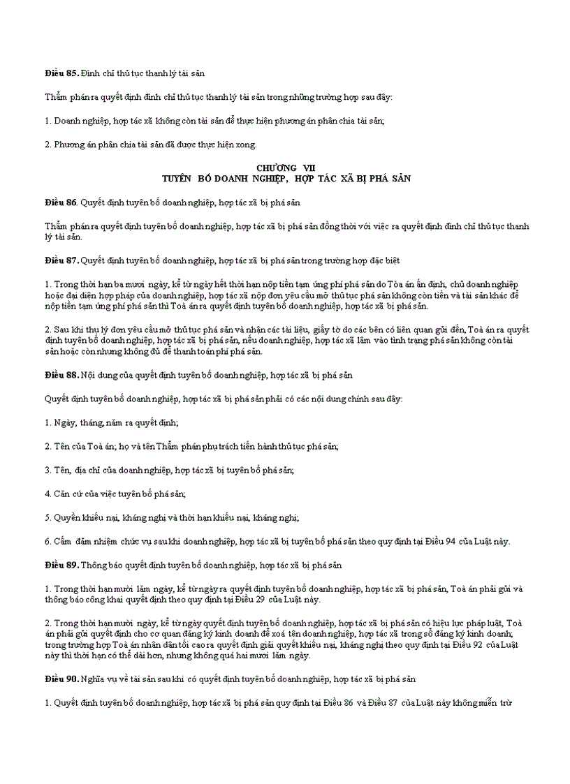 image for page Luật phá sản