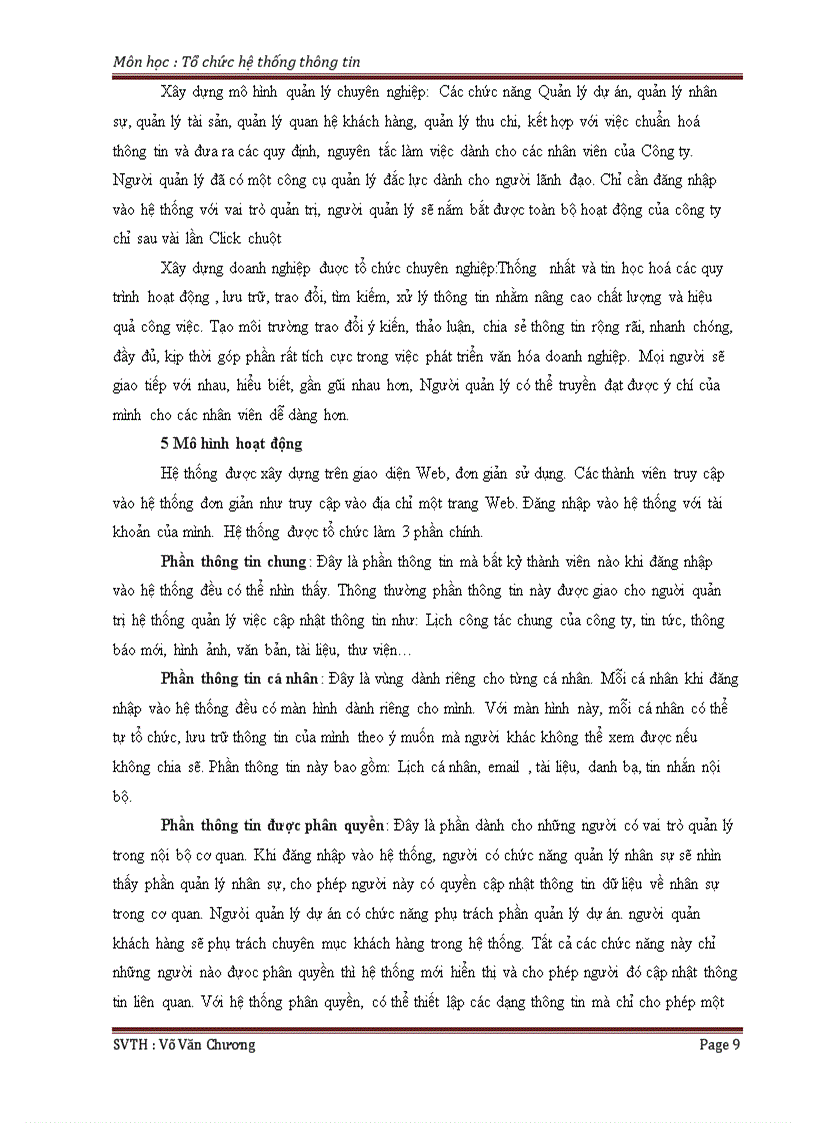 image for page Dự án xây dựng hệ thống quản lý thông tin nội bộ