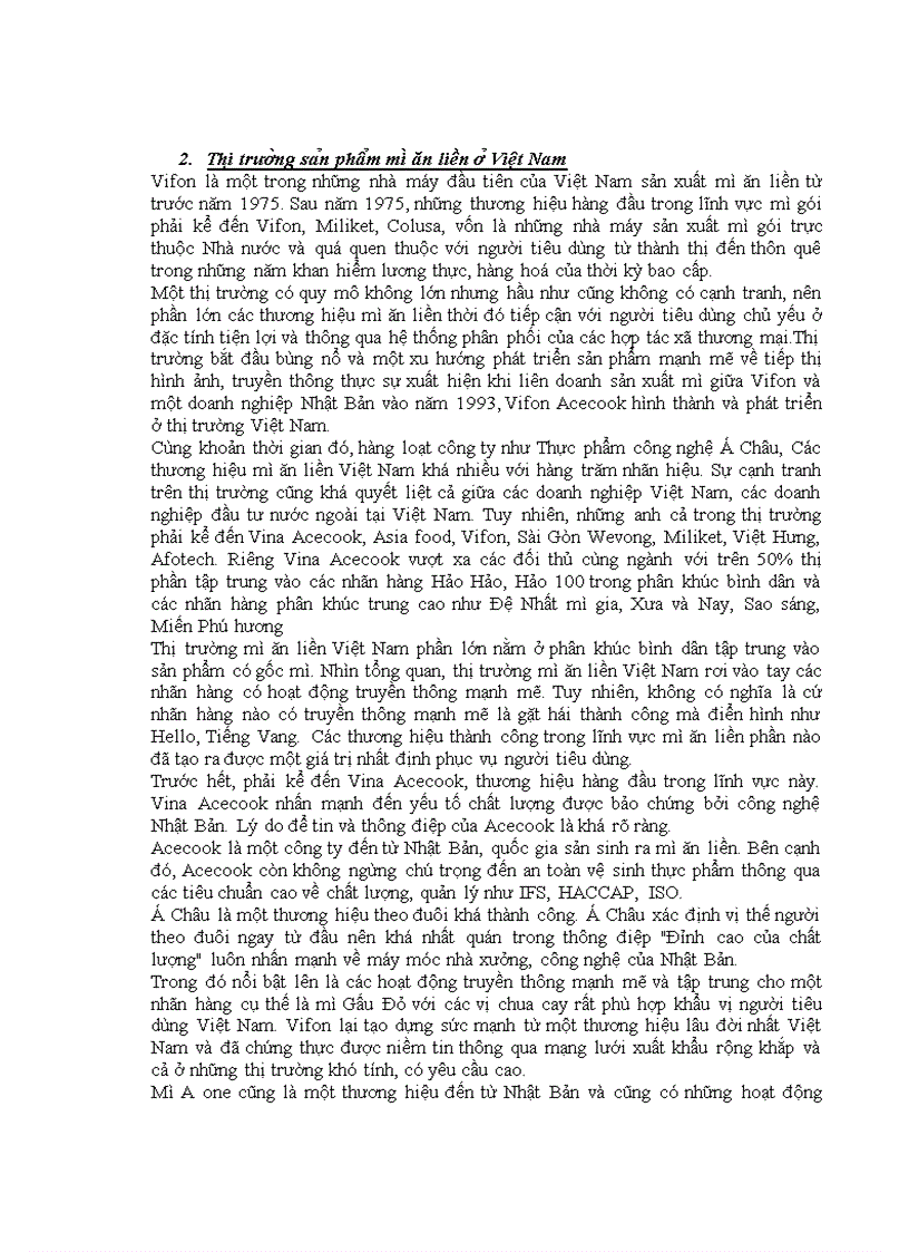 image for page Acecook việt nam và sản phẩm mì hảo hảo thực trạng và giải pháp