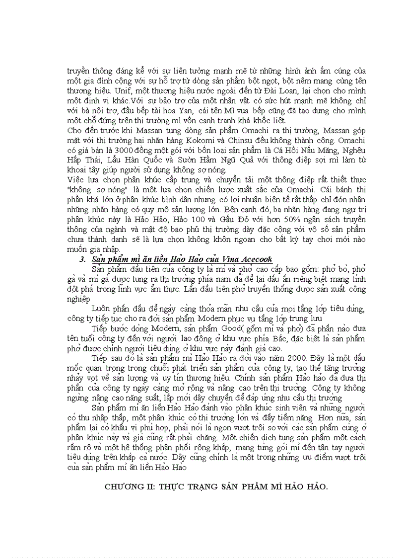 image for page Acecook việt nam và sản phẩm mì hảo hảo thực trạng và giải pháp