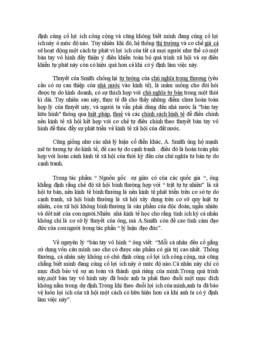 image for page Phân tích lý luận bàn tay vô hình trong học thuyết kinh tế của adam smith nhận xét và ý nghĩa