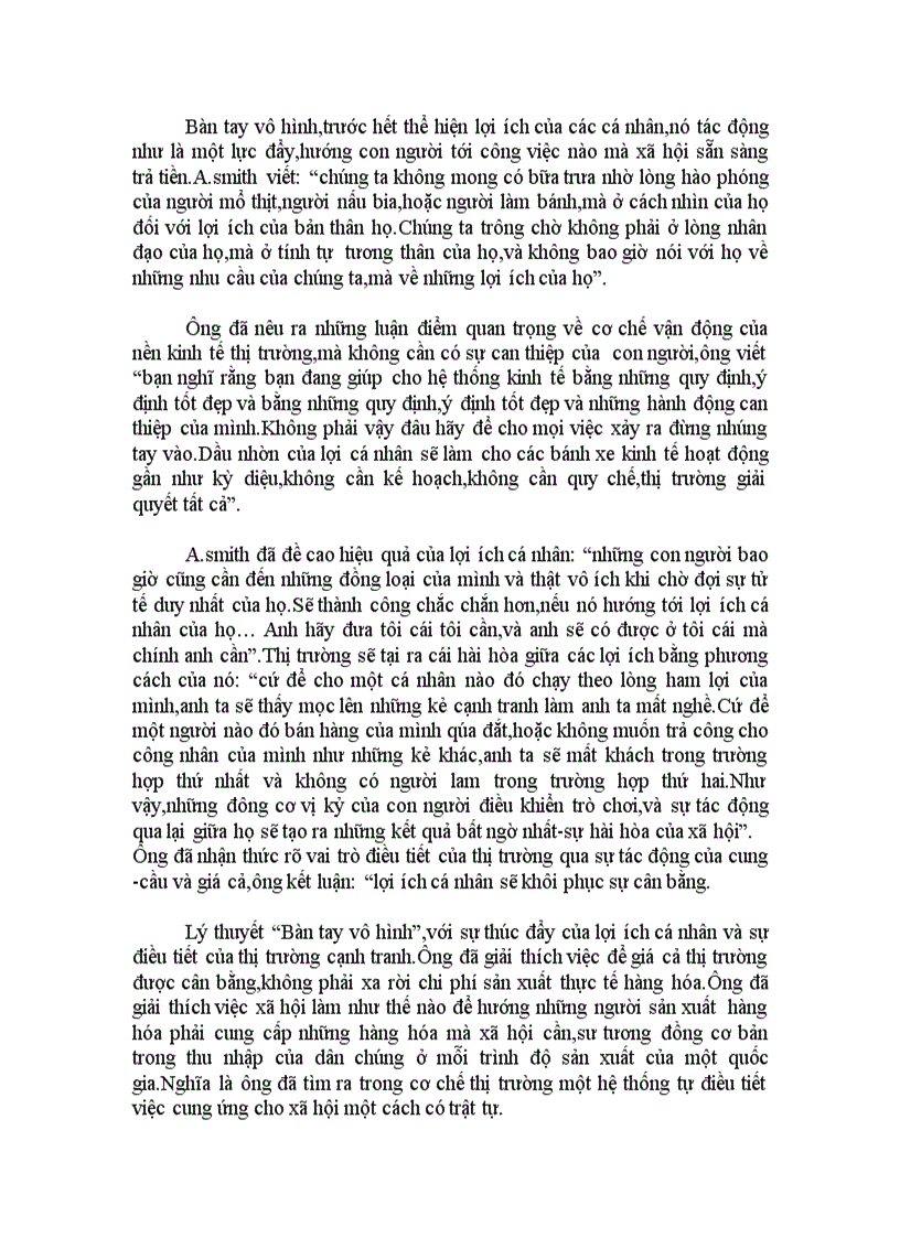 image for page Phân tích lý luận bàn tay vô hình trong học thuyết kinh tế của adam smith nhận xét và ý nghĩa