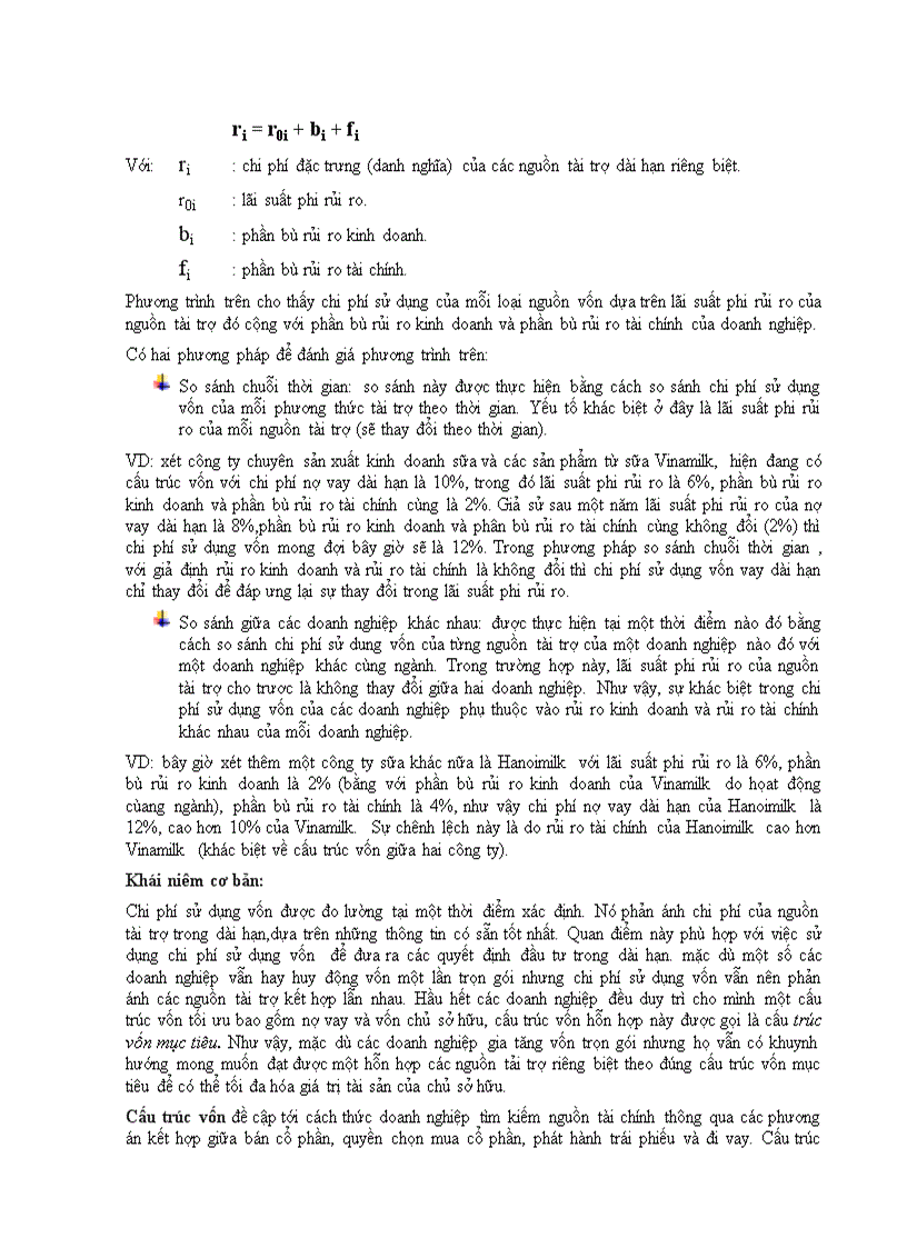 image for page Chi phí sử dụng vốn