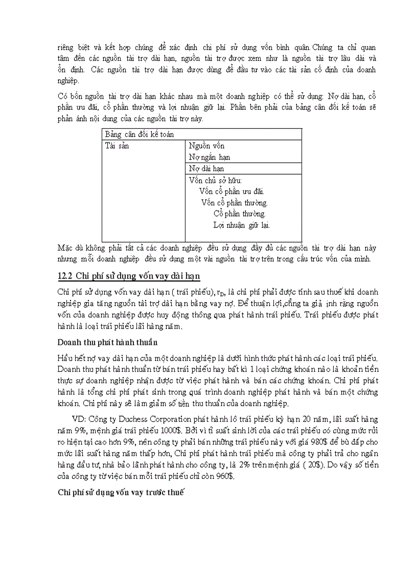 image for page Chi phí sử dụng vốn