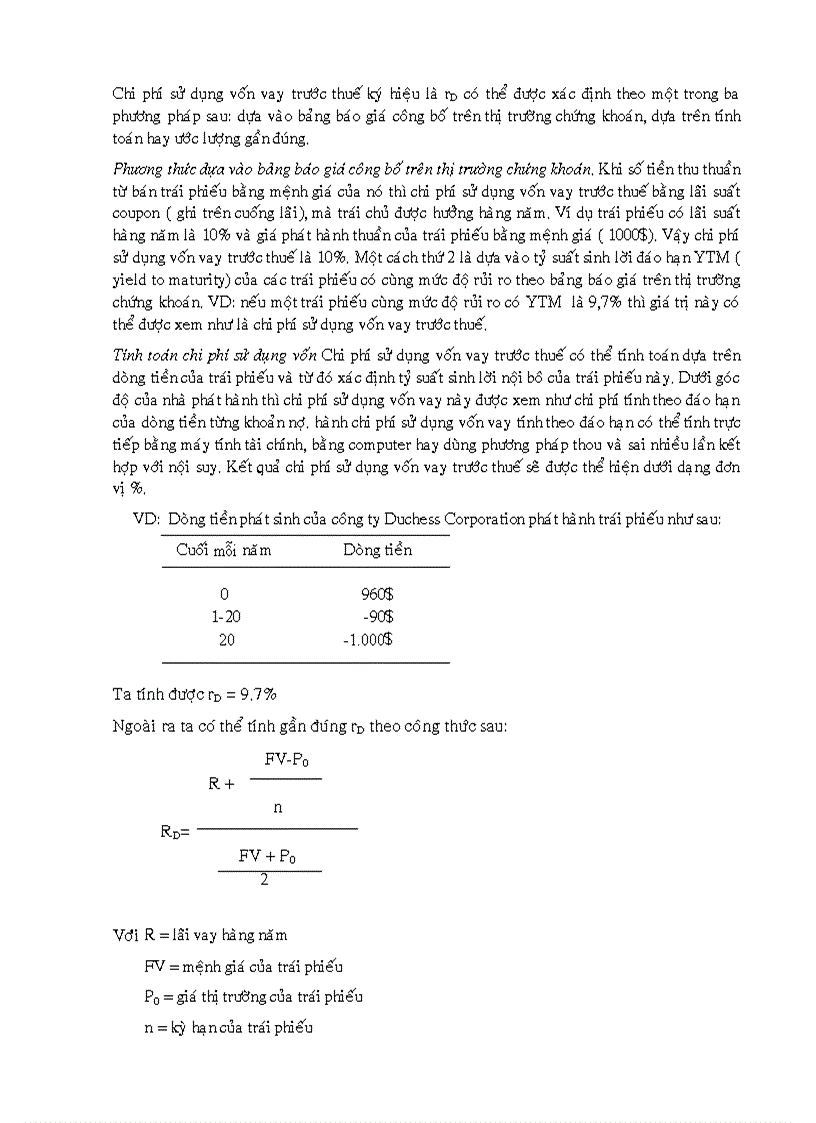 image for page Chi phí sử dụng vốn