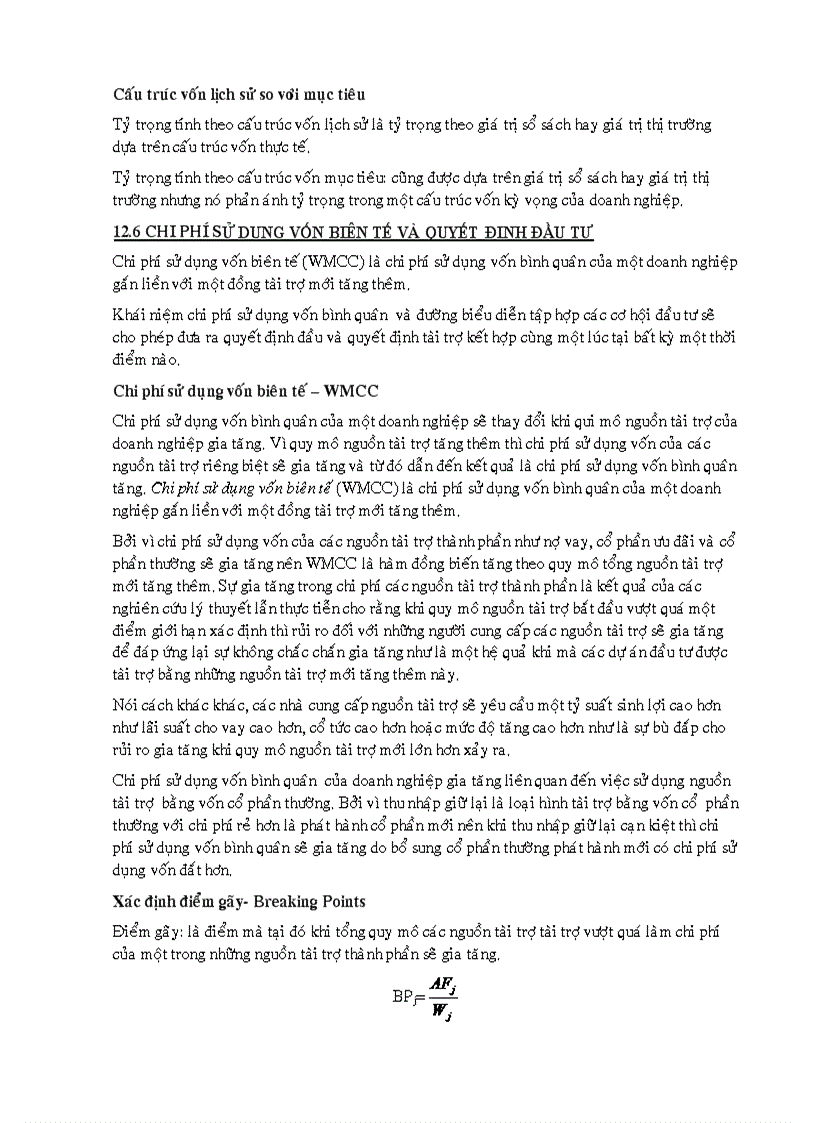 image for page Chi phí sử dụng vốn