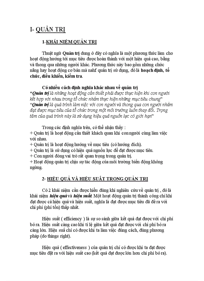 image for page Tổng quan về quản trị