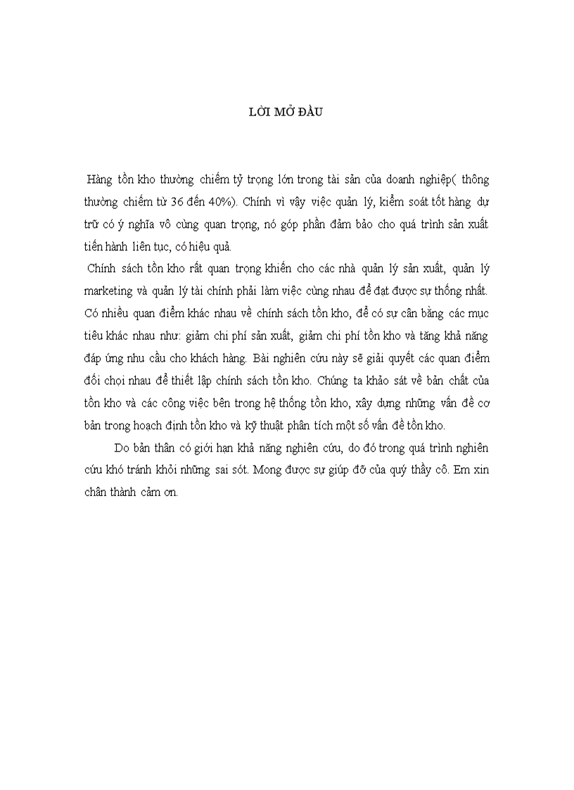 image for page Các mô hình toàn kho theo nhu cầu độc lập