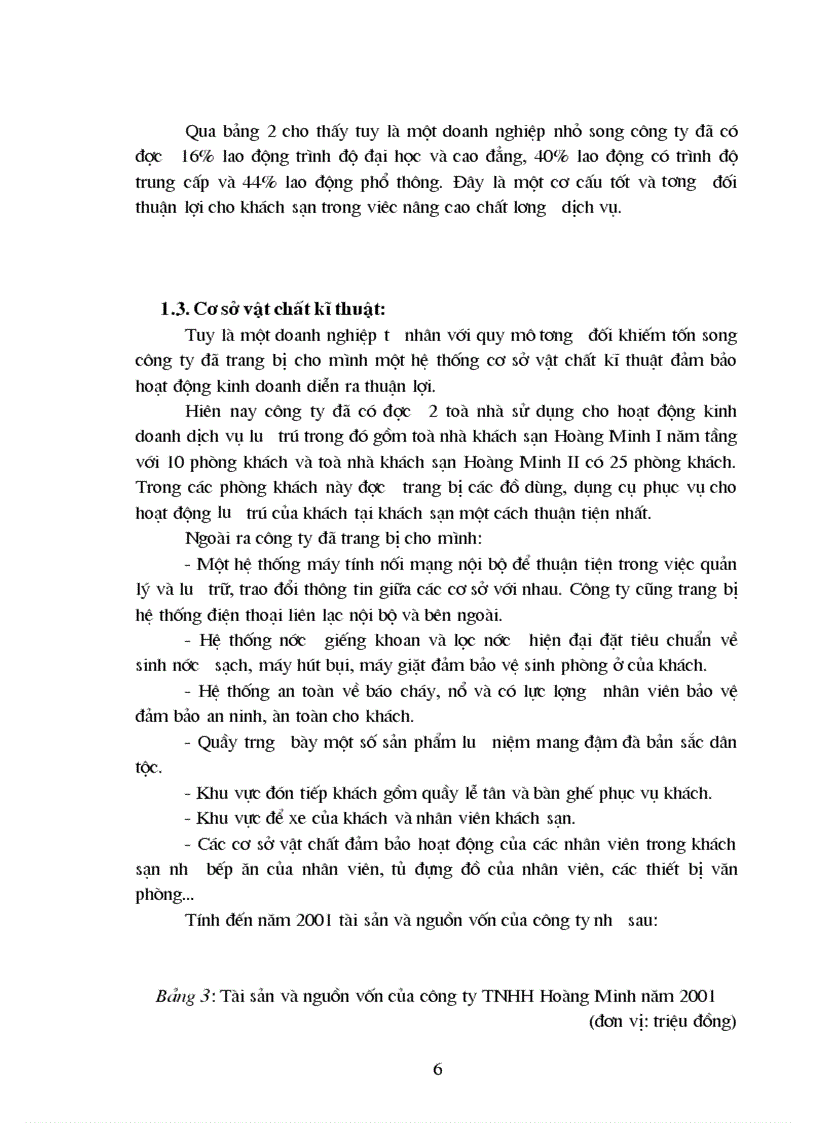image for page Báo cáo thực tập tại khách sạn Hoàng Minh I thuộc công ty TNHH Hoàng Minh