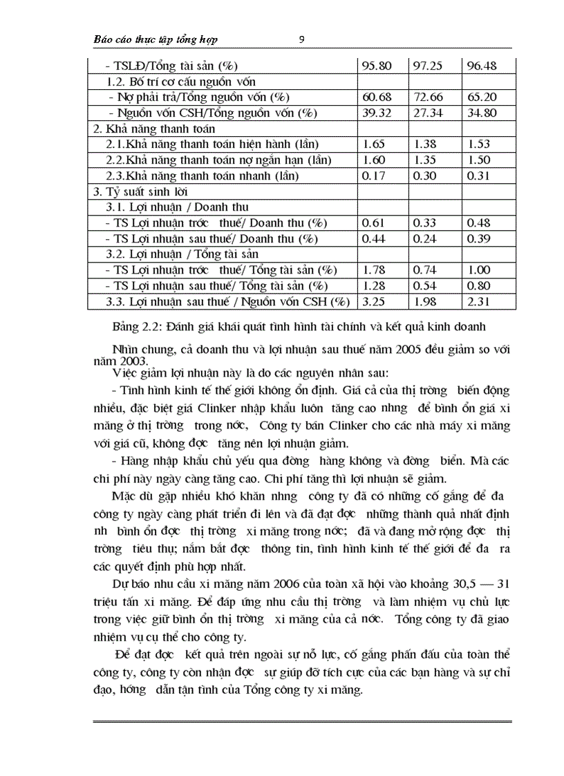 image for page Báo cáo tổng hợp về Công ty xuất nhập khẩu xi măng