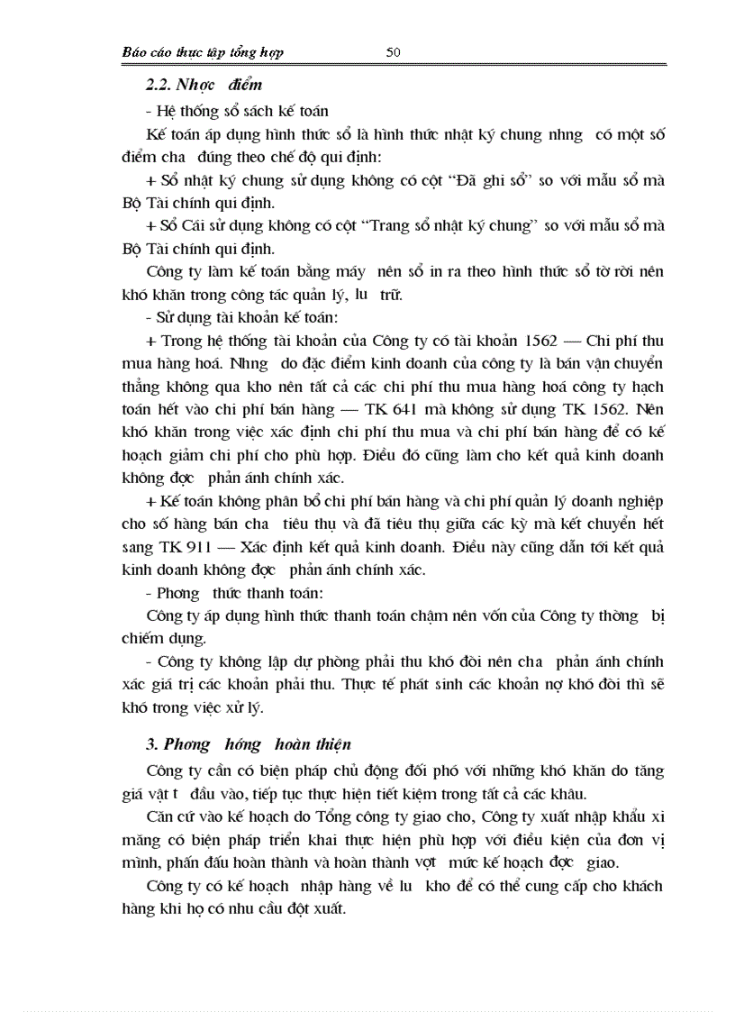 image for page Báo cáo tổng hợp về Công ty xuất nhập khẩu xi măng