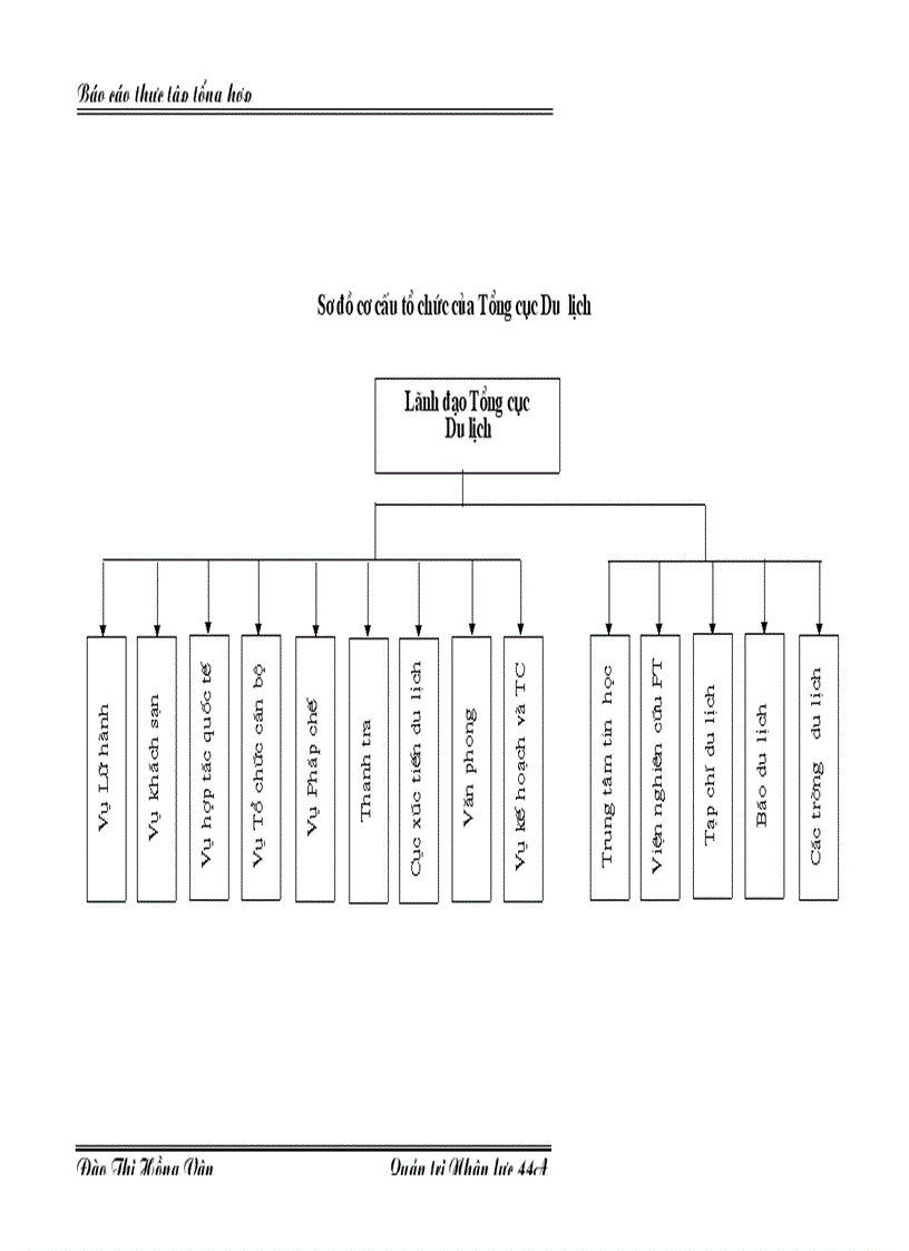 image for page Báo cáo tổng hợp về Tổng cục Du lịch