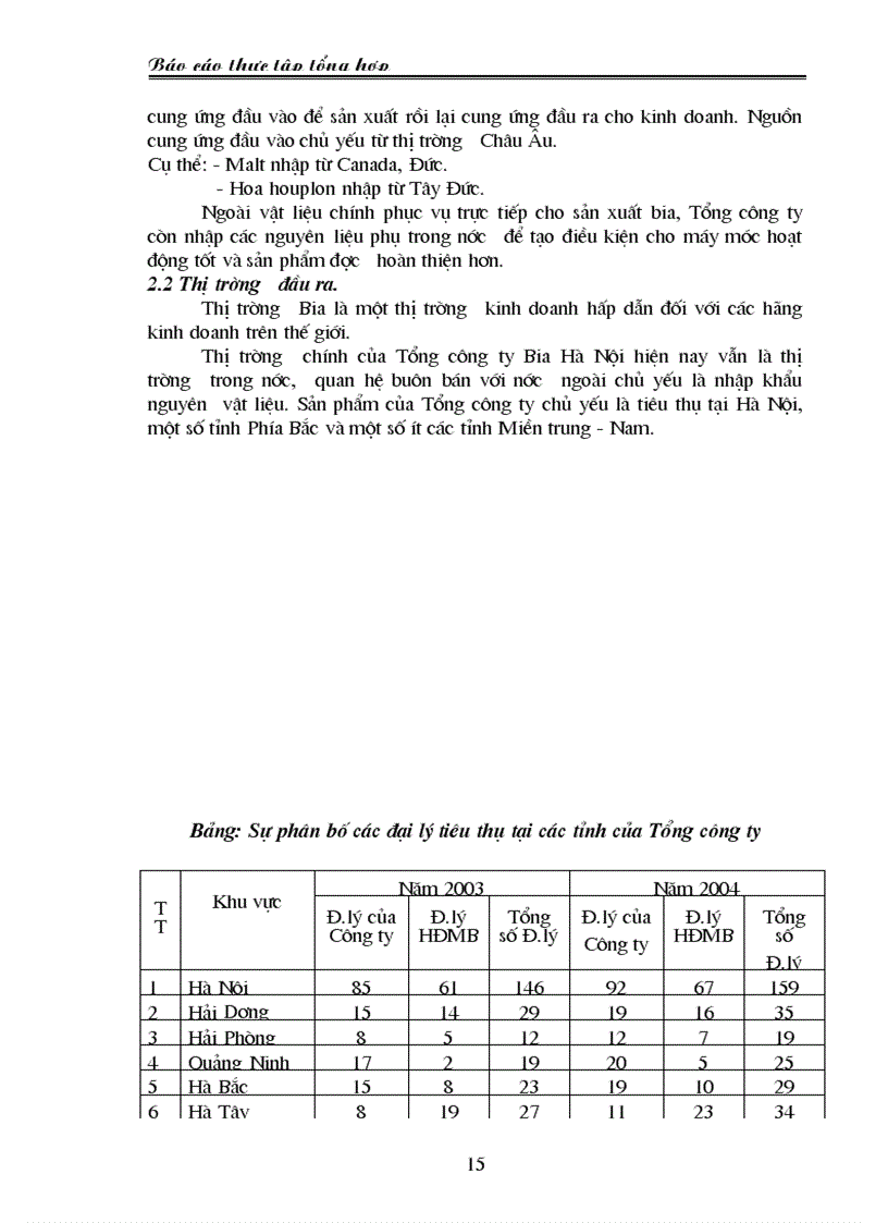image for page Báo cáo thực tập tại Tổng công ty Bia Rượu Nước giải khát Hà Nội