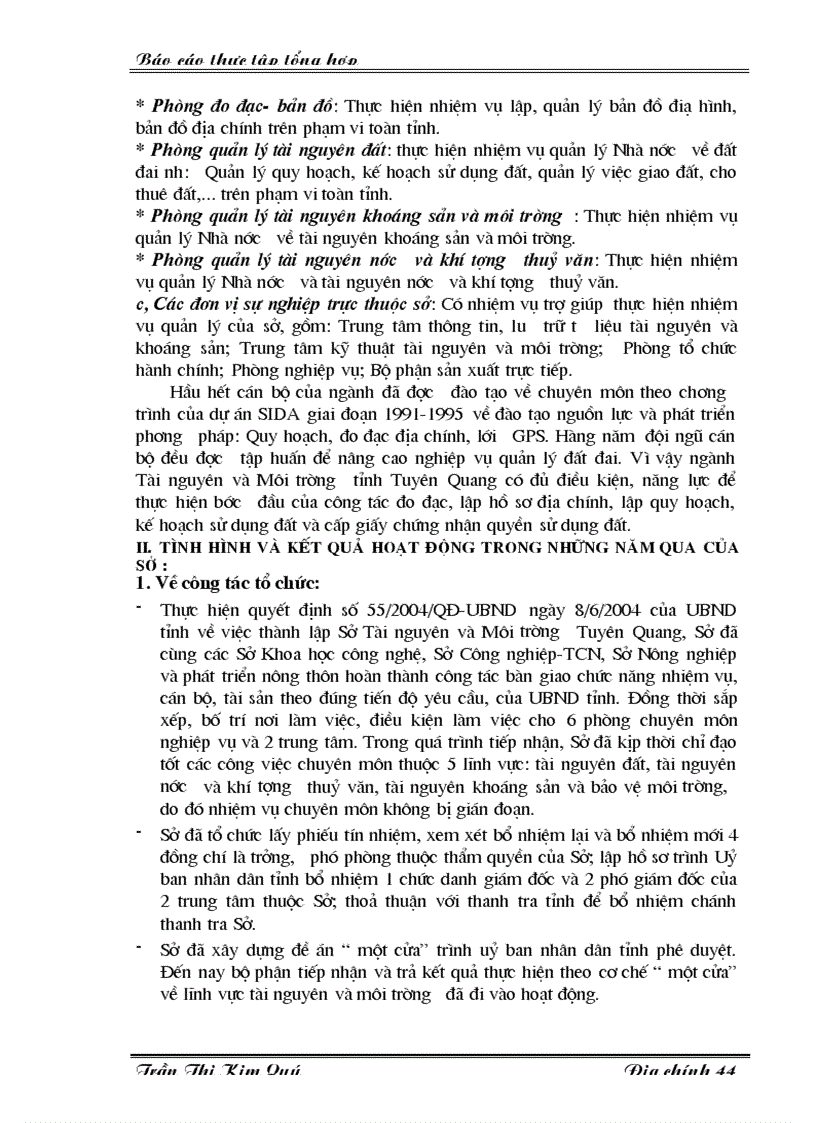 image for page Báo cáo thực tập tổng hợp tại tại Sở Tài nguyên và Môi trường tỉnh Tuyên Quang