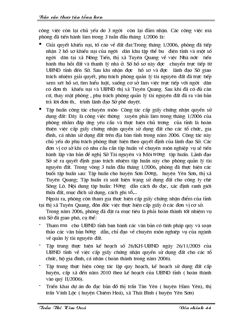 image for page Báo cáo thực tập tổng hợp tại tại Sở Tài nguyên và Môi trường tỉnh Tuyên Quang