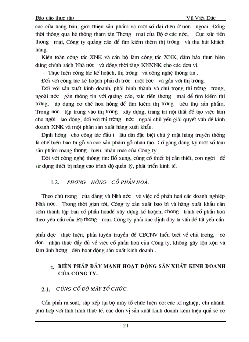 image for page Báo cáo thực tập tại Công ty sản xuất bao bì và hàng xuất khẩu Promexco