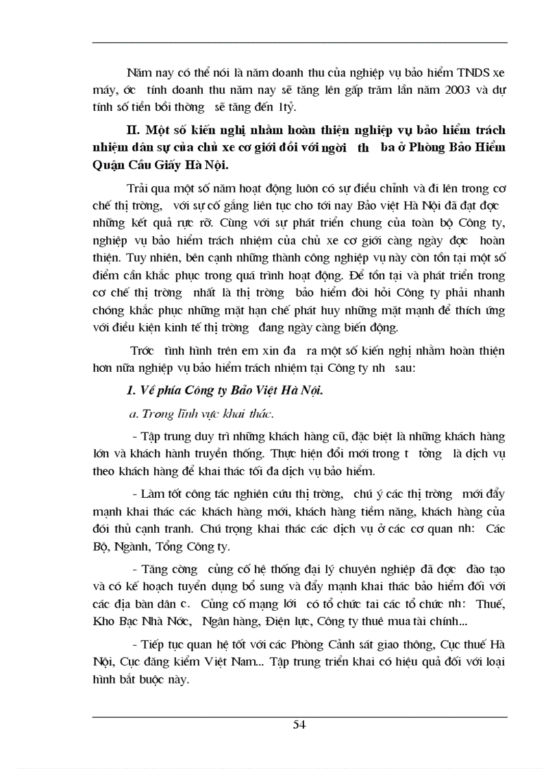 image for page Việc triển khai nghiệp vụ bảo hiểm trách nhiệm dân sự của chủ xe cơ giới đối với người thứ ba ở Bảo Việt Hà Nội Quận Cầu Giấy