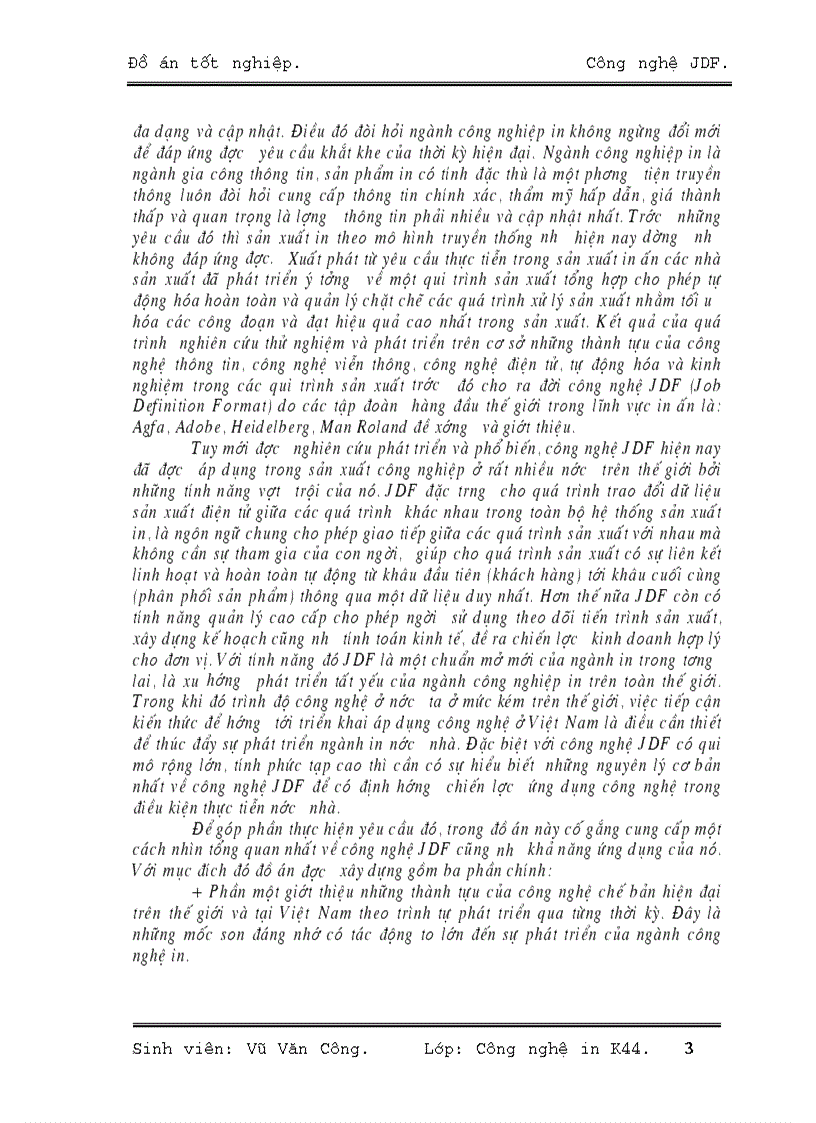 image for page Công nghệ JDF Job Definition Format