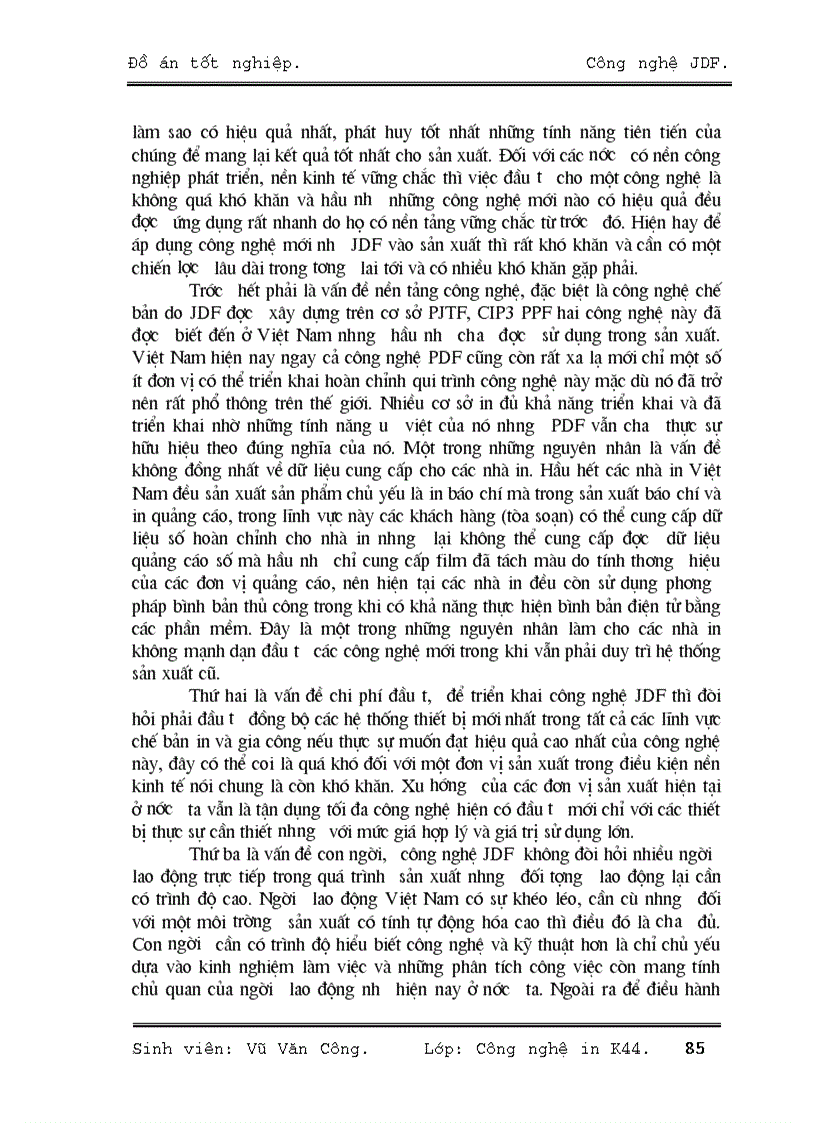 image for page Công nghệ JDF Job Definition Format