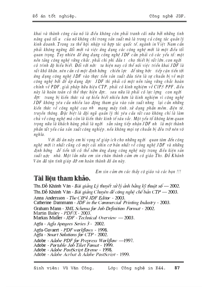 image for page Công nghệ JDF Job Definition Format