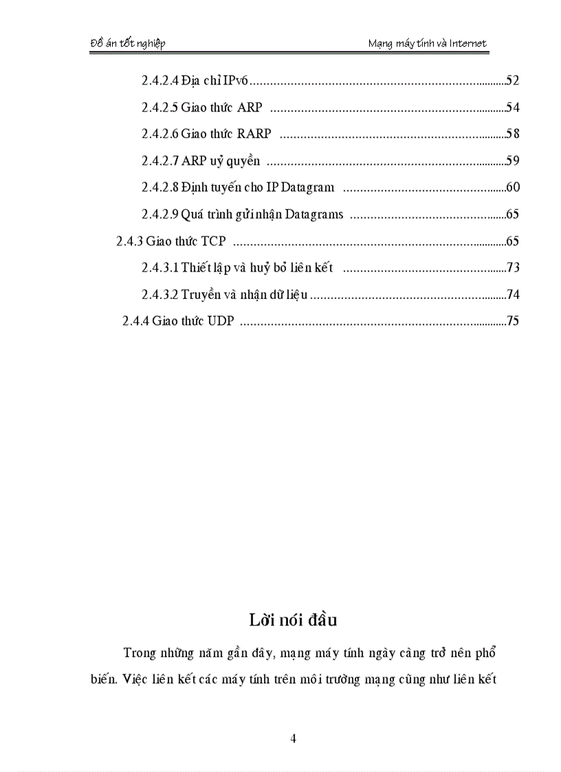 Nghiên cứu về mạng máy tính Internet và giao thức TCP IP