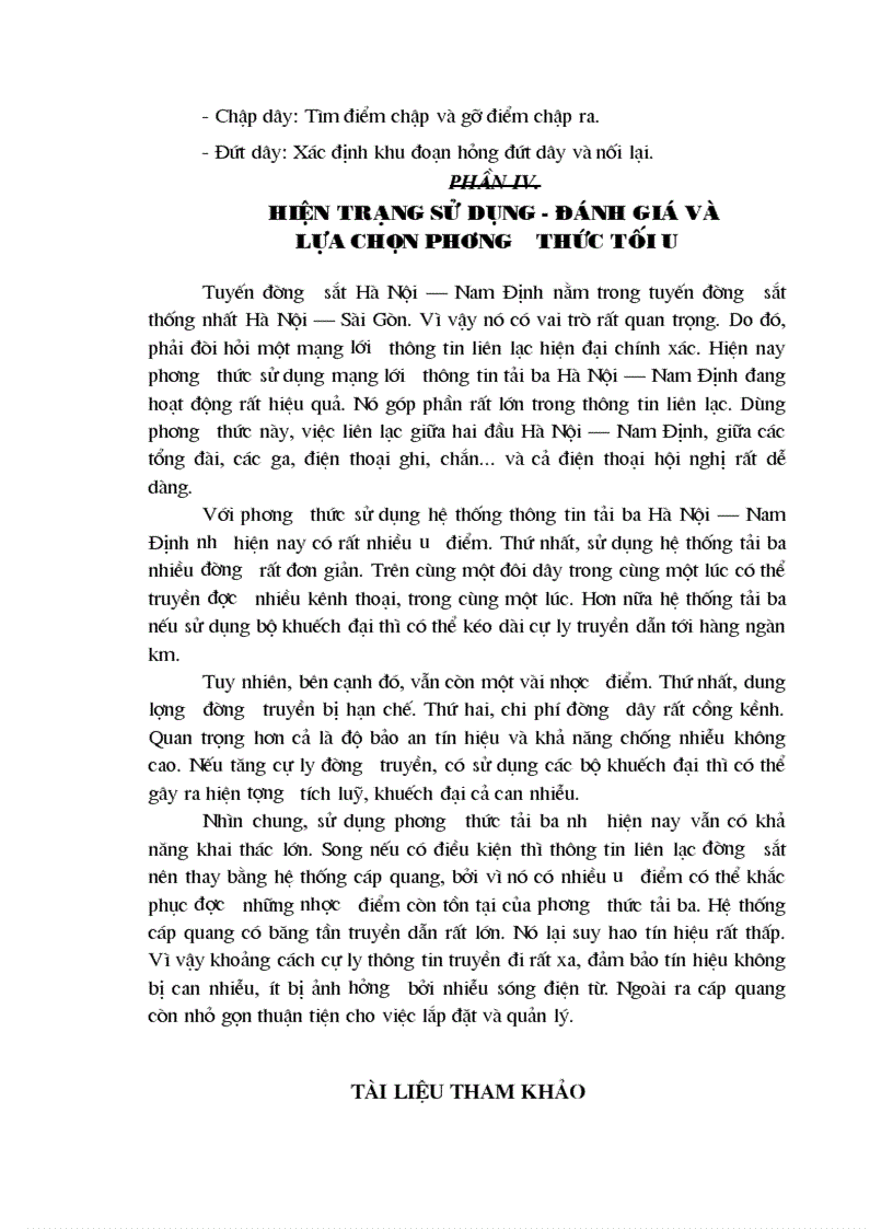 image for page Thực trạng sử dụng tải ba tại tuyến Hà Nội Nam Định Đánh giá và lựa chọn phương thức tối ưu