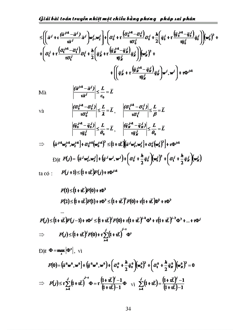 image for page Phương pháp sai phân giải bài toán truyền nhiệt tuyến tính hệ số hàm với điều kiện biên loại ba