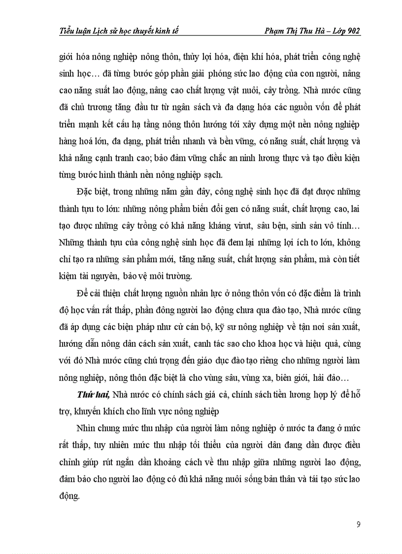 image for page Tư tưởng kinh tế của chủ nghĩa trọng nông và ý nghĩa của vấn đề này đối với việc phát triển nông nghiệp thời kì CNH HĐH ở Việt Nam hiện nay 1