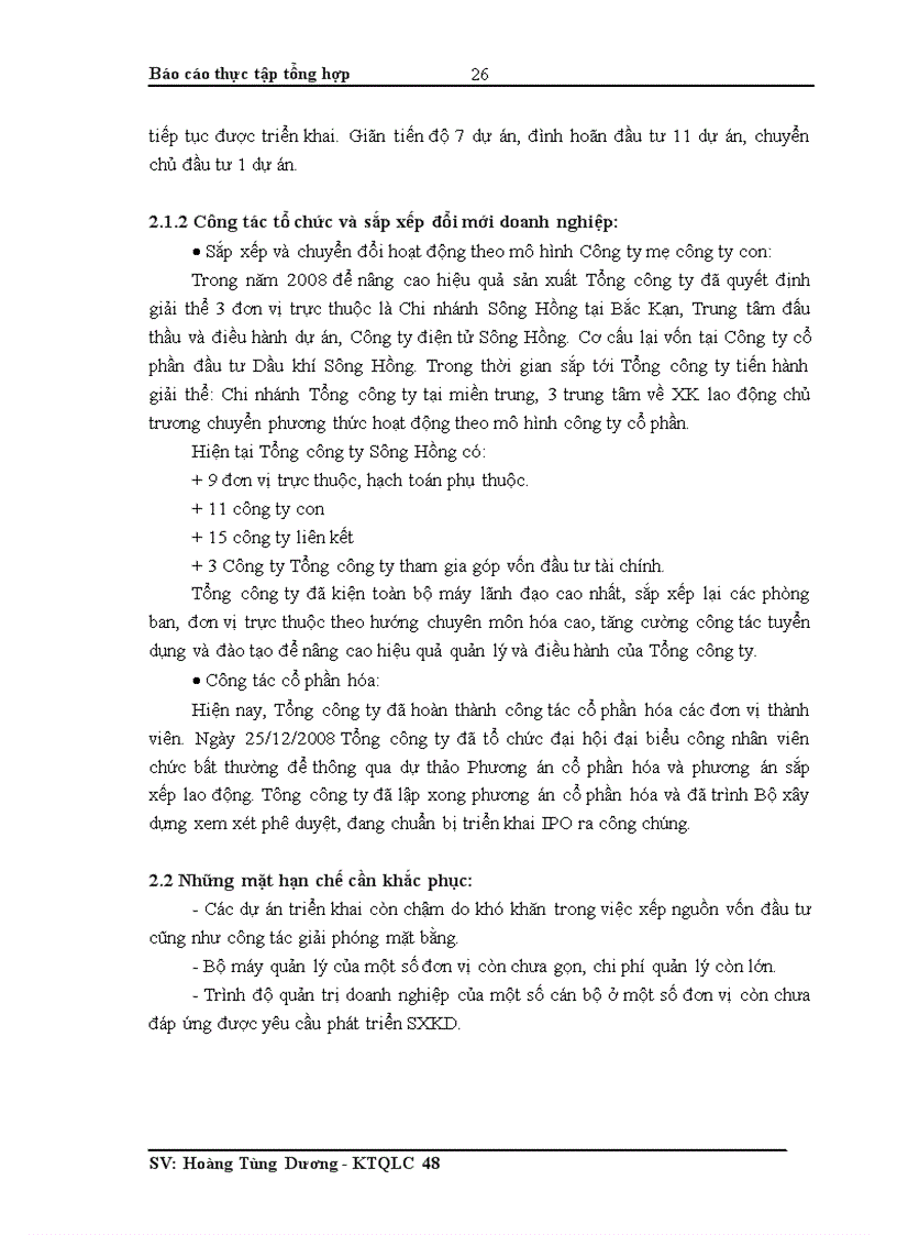 image for page Báo cáo thực tập tổng hợp về Tổng công ty Sông Hồng