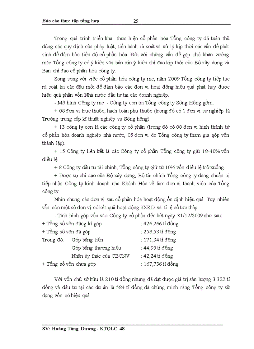 image for page Báo cáo thực tập tổng hợp về Tổng công ty Sông Hồng