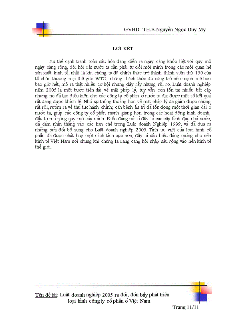 image for page Luật doanh nghiệp 2005 ra đời đòn bẩy phát triển loại hình công ty cổ phần ở Việt Nam