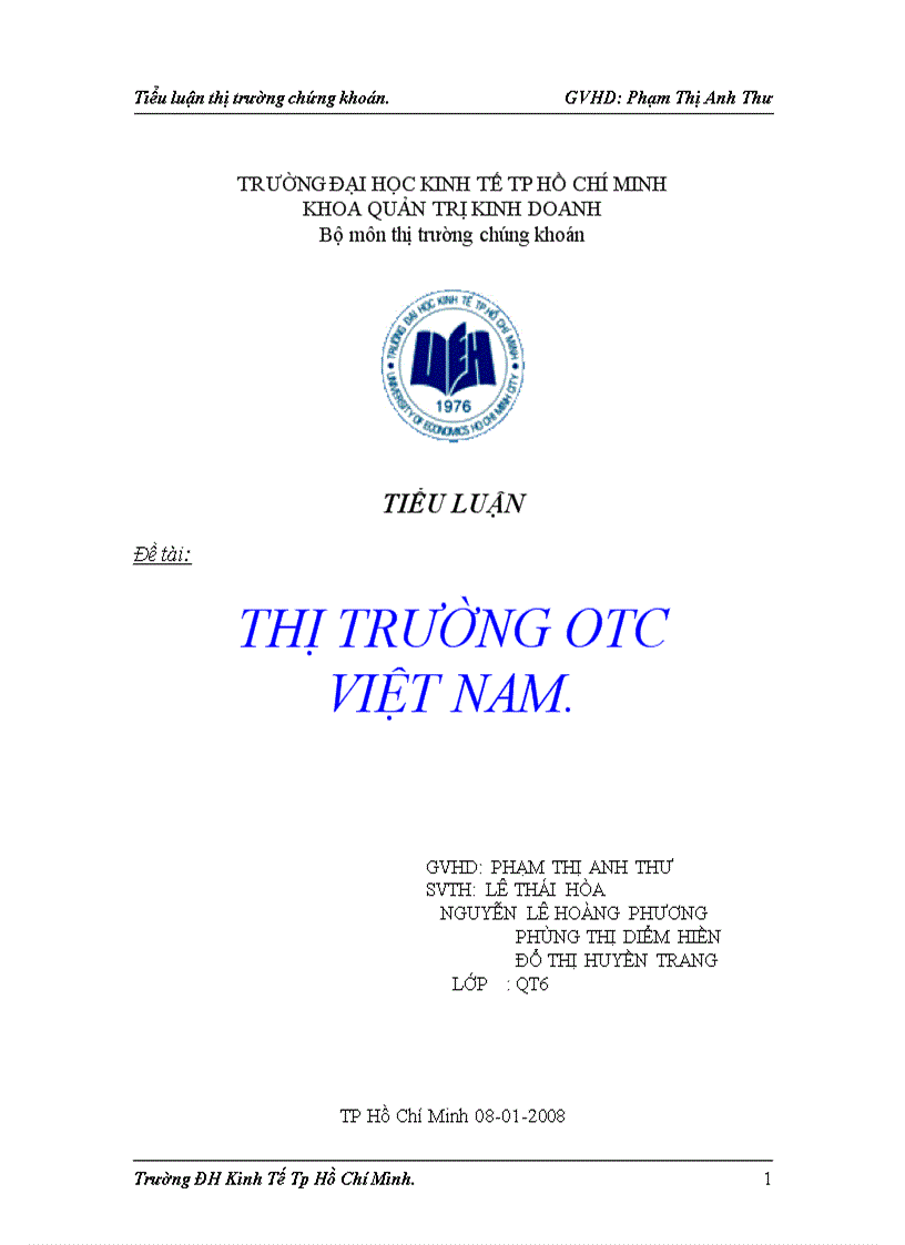 Thị trường OTC Việt Nam