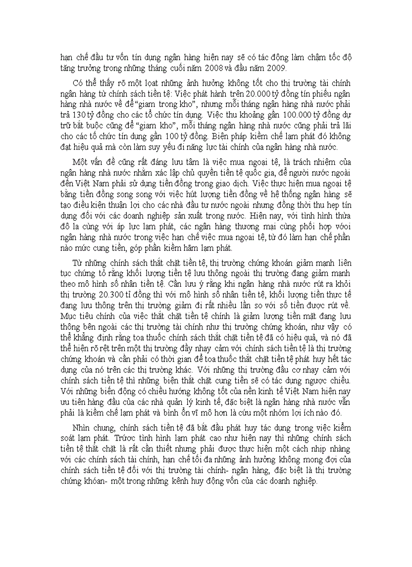 image for page Những tác động và ảnh hưởng của chính sách tiền tệ đối với thị trường tài chính Việt Nam trong giai đọan hiện nay