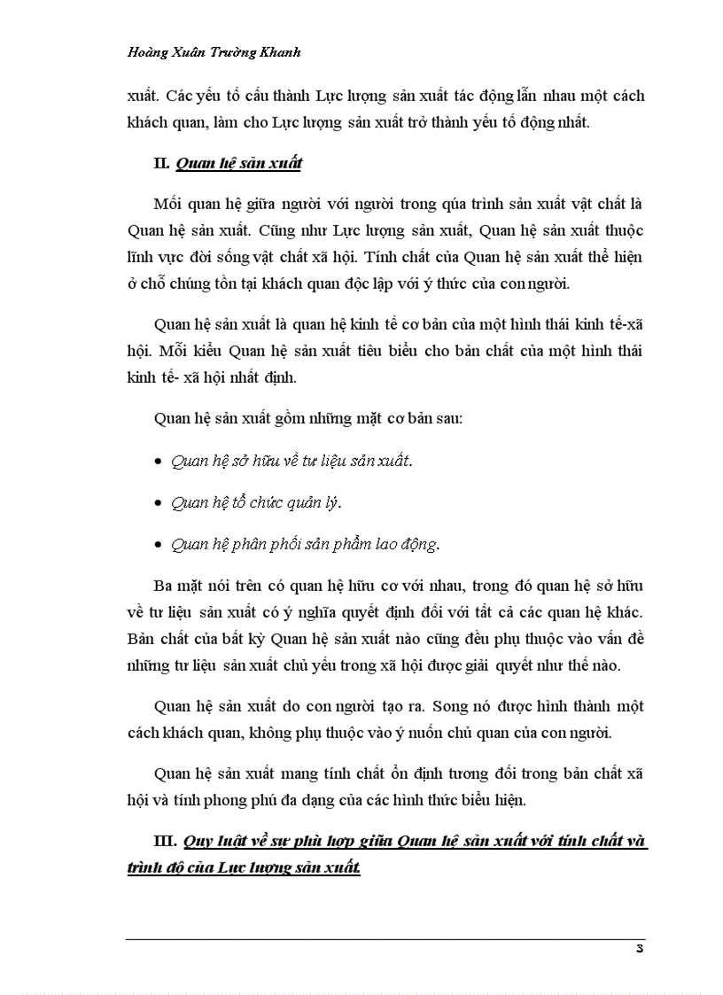 image for page Quan điểm toàn diện của triết học Mác Lênin về quy luật quan hệ sản xuất phù hợp với tính chất và trình độ phát triển của lực lượng sản xuất
