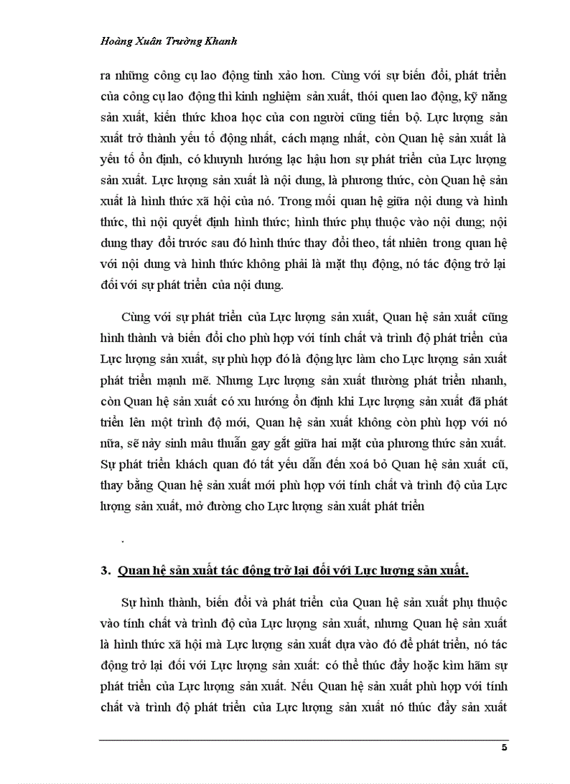 image for page Quan điểm toàn diện của triết học Mác Lênin về quy luật quan hệ sản xuất phù hợp với tính chất và trình độ phát triển của lực lượng sản xuất
