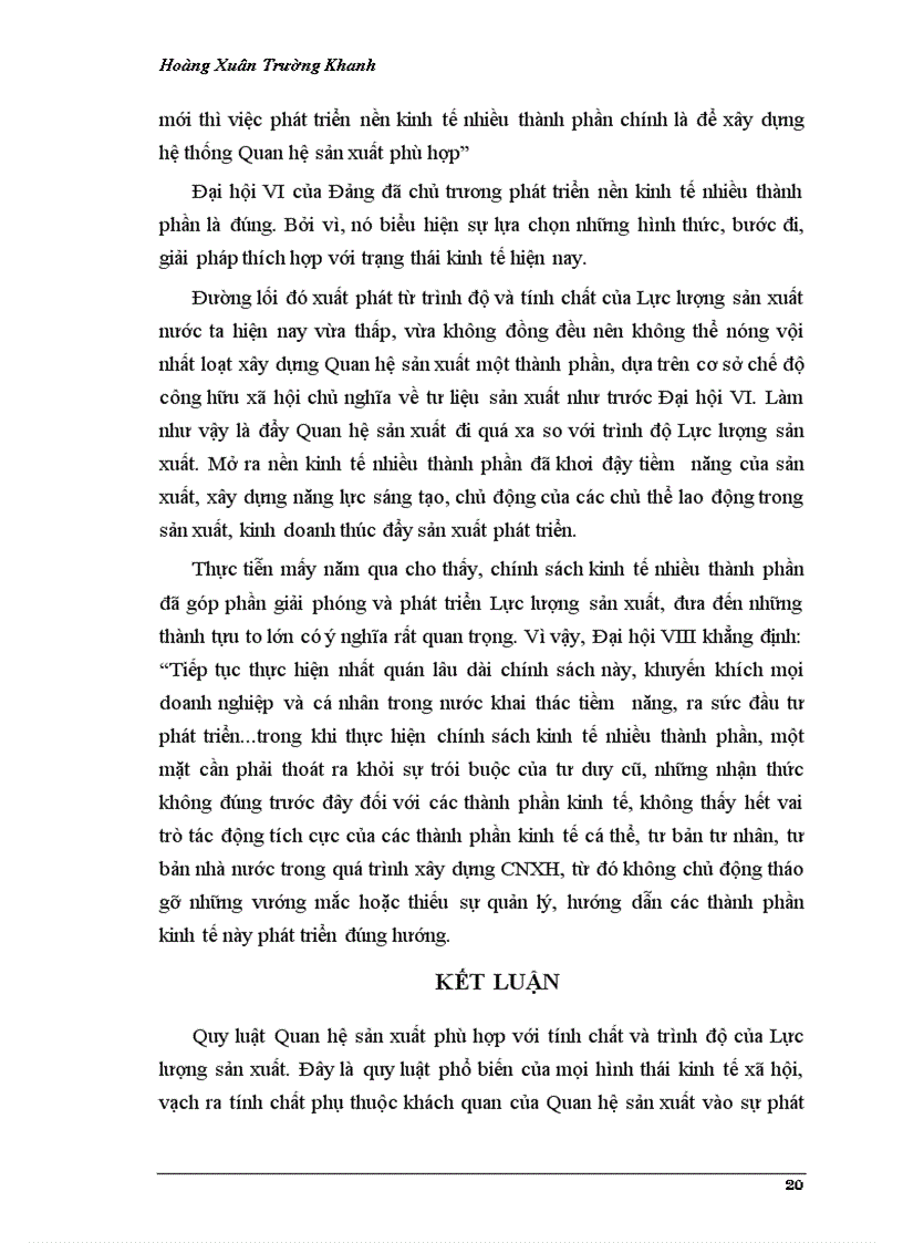 image for page Quan điểm toàn diện của triết học Mác Lênin về quy luật quan hệ sản xuất phù hợp với tính chất và trình độ phát triển của lực lượng sản xuất