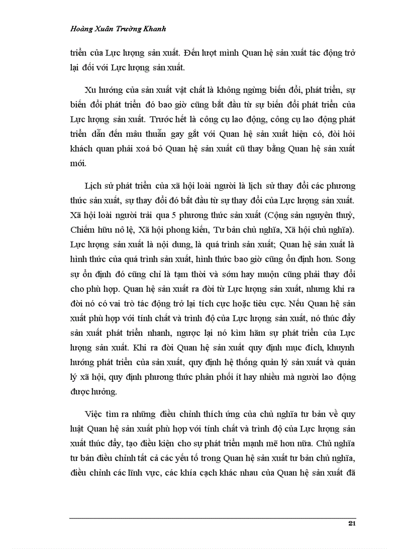 image for page Quan điểm toàn diện của triết học Mác Lênin về quy luật quan hệ sản xuất phù hợp với tính chất và trình độ phát triển của lực lượng sản xuất