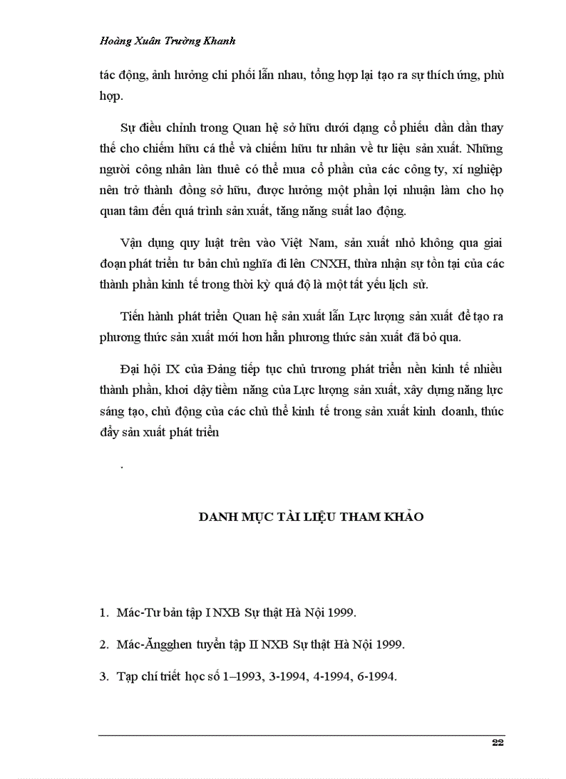 image for page Quan điểm toàn diện của triết học Mác Lênin về quy luật quan hệ sản xuất phù hợp với tính chất và trình độ phát triển của lực lượng sản xuất