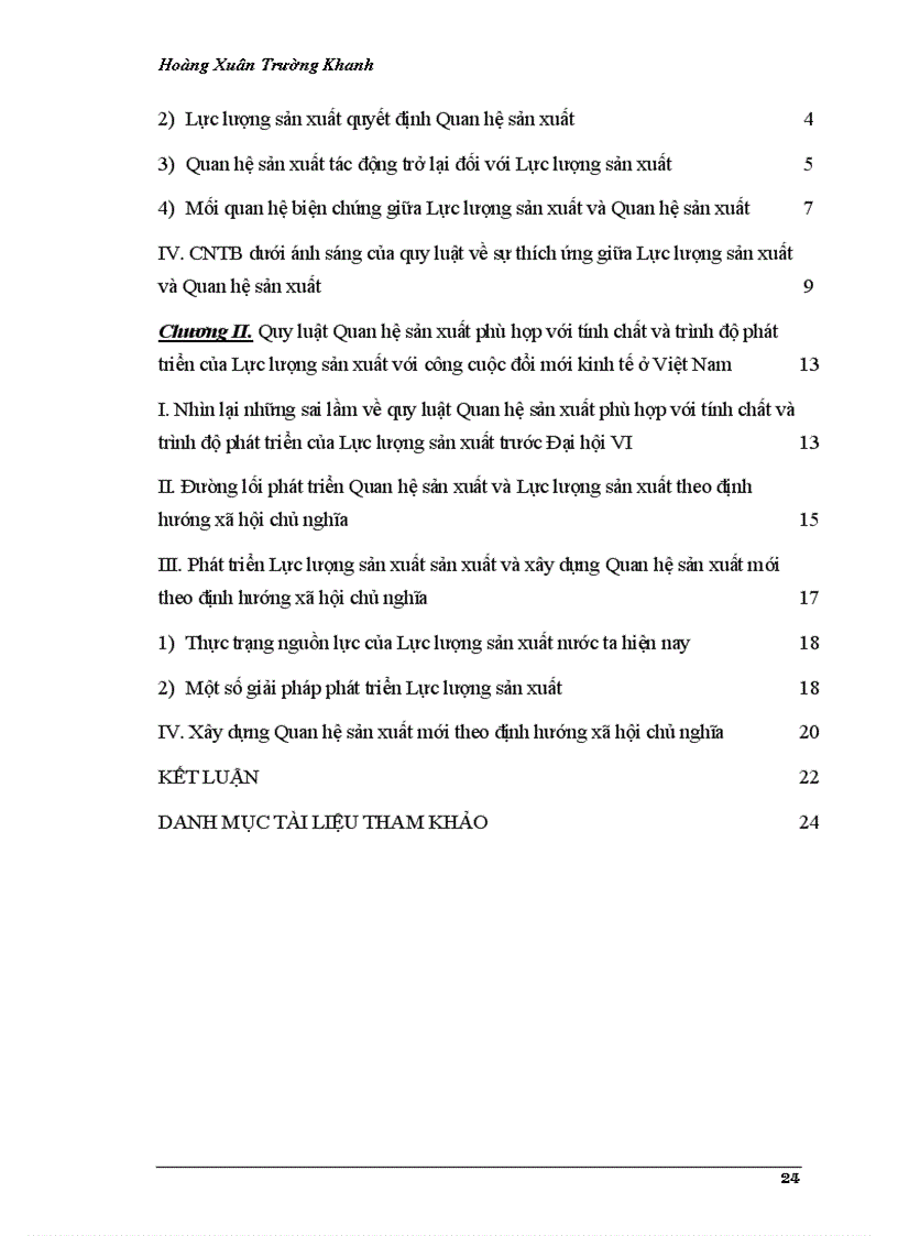 image for page Quan điểm toàn diện của triết học Mác Lênin về quy luật quan hệ sản xuất phù hợp với tính chất và trình độ phát triển của lực lượng sản xuất