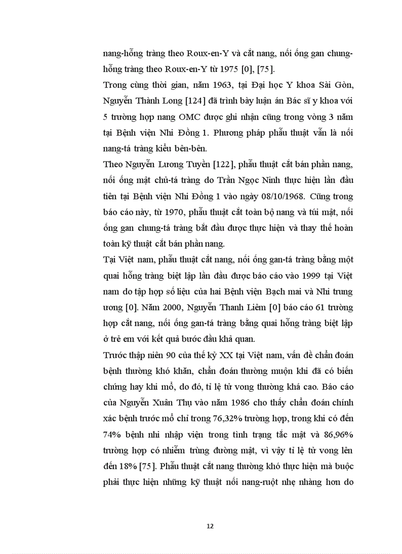 image for page Đánh giá kết quả điều trị u nang ống mật chủ ở trẻ em bằng phương pháp cắt nang và nối mật ruột kiểu Roux en Y