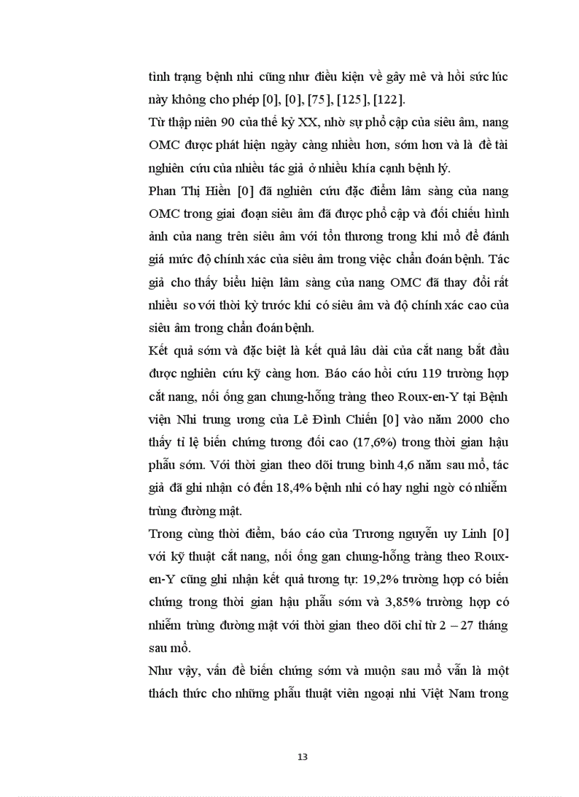 image for page Đánh giá kết quả điều trị u nang ống mật chủ ở trẻ em bằng phương pháp cắt nang và nối mật ruột kiểu Roux en Y