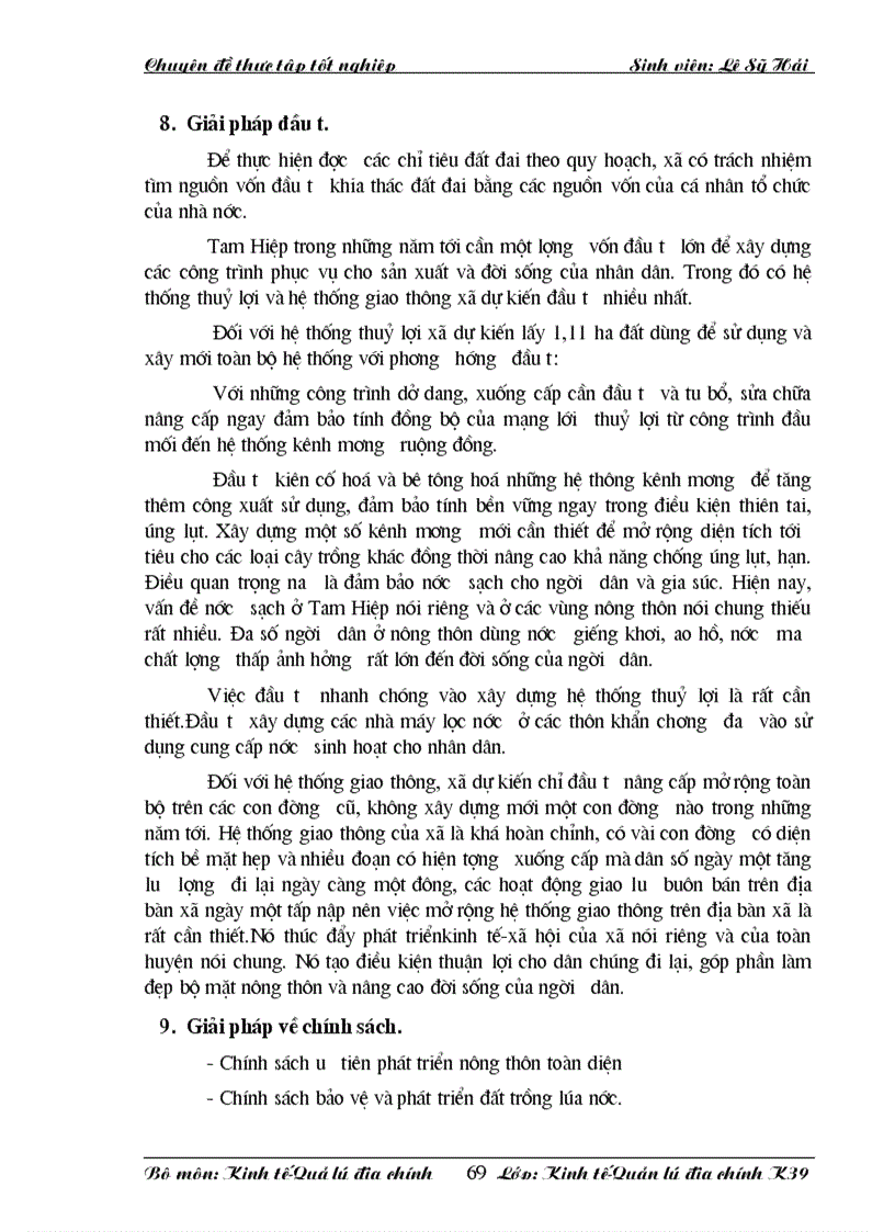 image for page Quy hoạch sử dụng đất xã Tam Hiệp Thanh Trì Hà Nội và một số giải pháp